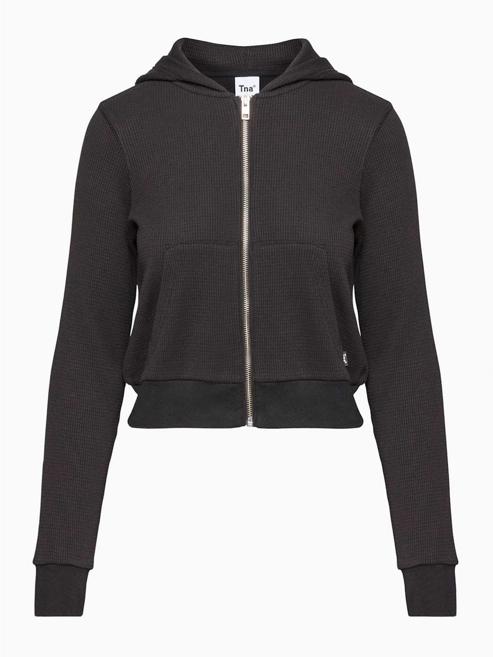 Aritzia TNA Waffle Knit Zip Hoodie